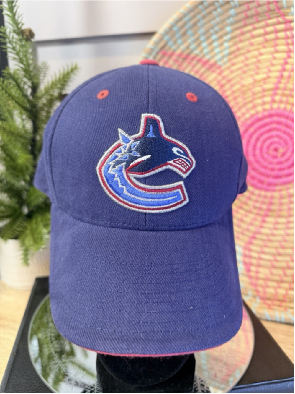 American Needle Vancouver Canucks NHL Blue Baseball Cap One Size Strapback Hat